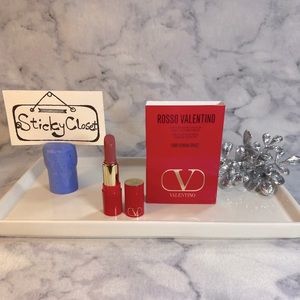 Valentino Rosso Valentino Striking Satin Lip Color-100R Roman Grace, NEW - Mini